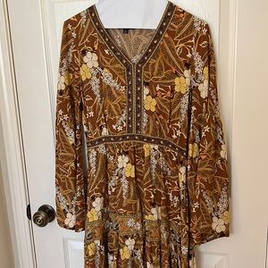 Tropical Print Dress